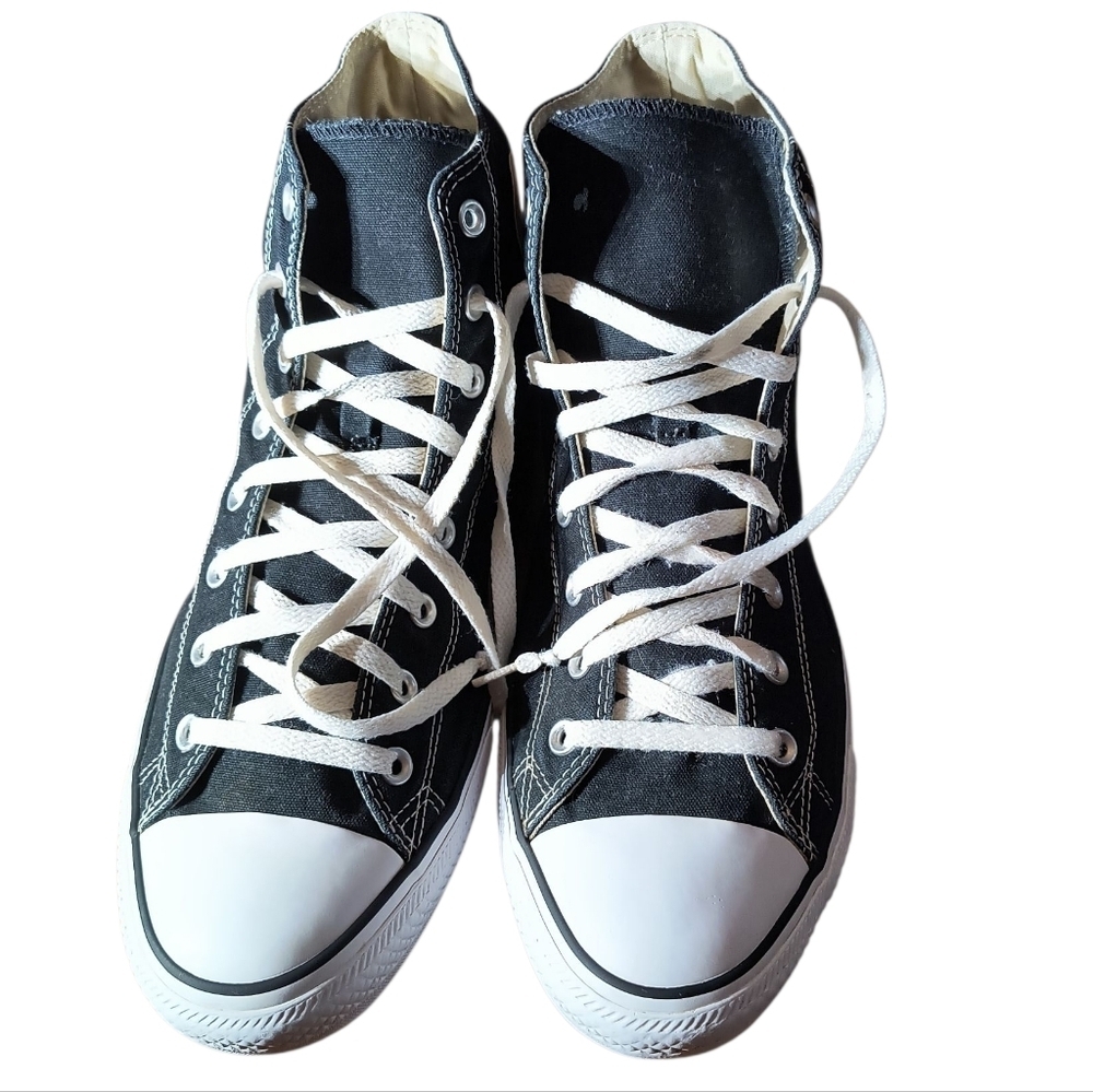 Converse Classic All-Star Black and White High-Top Sneakers Size Men 13/Women 15 - Picture 2 of 8